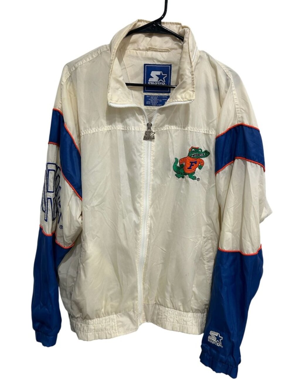 Starter Medium Vintage Florida Gators Windbreaker Jacket Collegiate 90s Retro